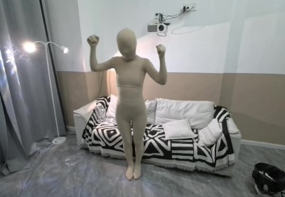 【FXX】【ZENTAI】六层全包全过程记录 第一层打底没有做拉链是用线缝上的 单层150D厚度全部就是150*6=900D！！！