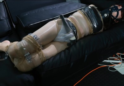 【面具男】伪娘绳奴宁宁，挑战超200米细麻绳紧缚逃脱，每次失败都会增加拘束强度并被AV棒榨汁，无限轮回！