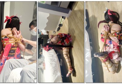 【此间鸽者】花火cos超紧后手观音驷马紧缚