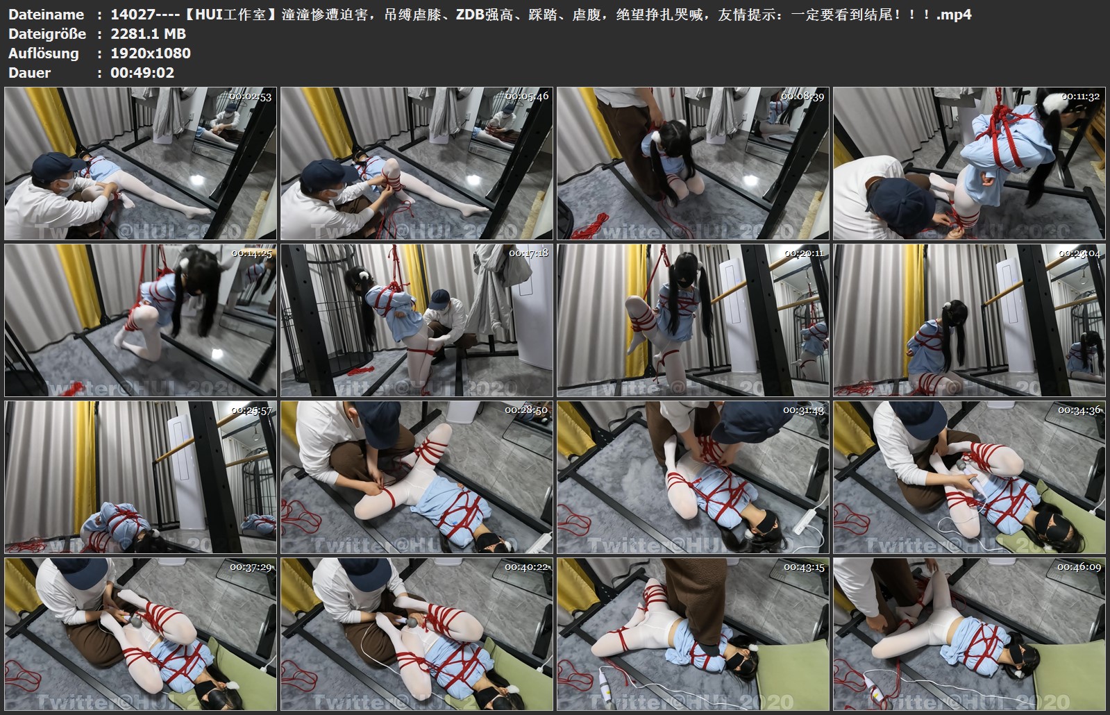 14027----【HUI工作室】潼潼惨遭迫害，吊缚虐膝、ZDB强高、踩踏、虐腹，绝望挣扎哭喊.jpg