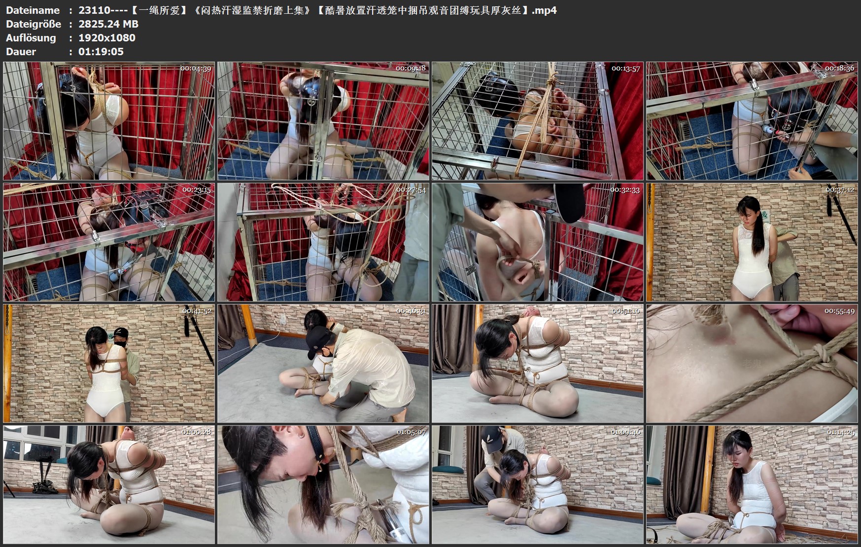 23110----【一绳所爱】《闷热汗湿监禁折磨上集》【酷暑放置汗透笼中捆吊观音团缚玩具.jpg