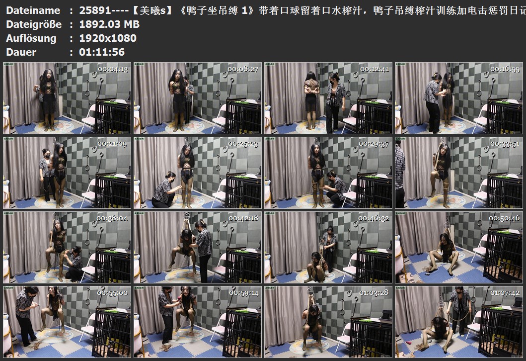 25891----【美曦s】《鸭子坐吊缚 1》带着口球留着口水榨汁，鸭子吊缚榨汁训练加电击惩罚日记.jpg