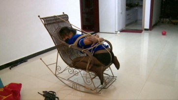 【丽佳美亚】【勒索】富家女被捂嘴打晕，封嘴股绳捆绑，鞭打遭羞辱！