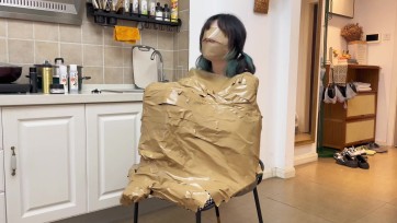 【默示录】【小花】椅子上的全包，大口径胶带封嘴~