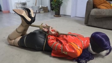 【逍遥】葛城美里cosplay，捆绑脱缚挑战