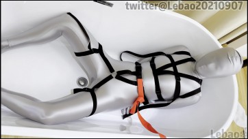 【Lebao】【恋物癖大小姐调教实录II】无内真空银色紧身衣大小姐被绑架束缚 强制无法呼吸失神，三次gc挣扎呻吟，失禁喷出浸湿无法呼吸（电击棒+魔法棒蹂躏+多跳dan虐yin）第一人称沉浸式调...