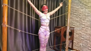 【一绳所爱】小花影极限五花+大字捆绑玩弄 (下)