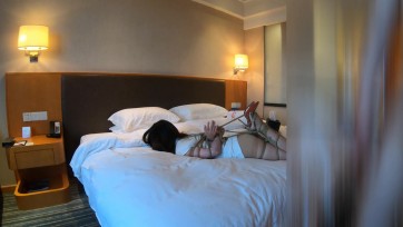 【北京绳艺馆】两身旗袍驷马肉丝捆绑