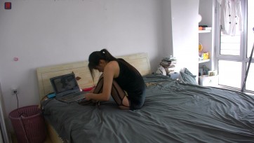 【绳之韵】菲菲，OL女奴的居家时光，情趣小旗袍、网袜，自缚与自嗨，戏里戏外二重奏序幕曲
