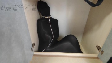 【狸猫工作室】三层油亮+一层无手zentai四层的女M丝袜全包柜子放置