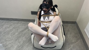 【FXX】丝袜全包人形犬 当木奉 筋膜枪 内置TD 泡机同时出现在一场调教里，我愿称之为强高天花板