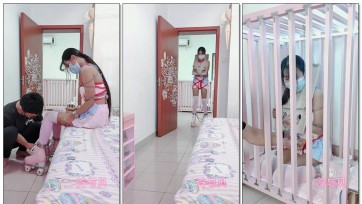 【冷与贝】冷酱多副镣铐枷锁下的轮滑鞋笼中放置