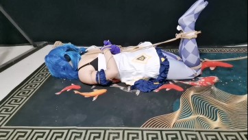 【HD飞天原创】玉仙儿遥控TD自缚驷马 还不时地操作几下TD,舒服地自由摆动