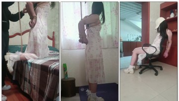 【谁谁原创】舞蹈生女孩捆绑初体验