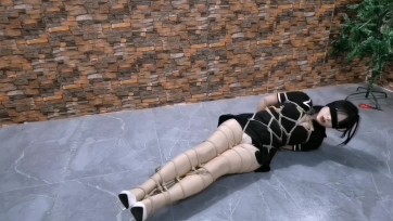 【HD飞天】曼妮全身绳缚逃脱计划