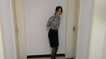 【随心原创】夏云空姐服展示 五花紧缚