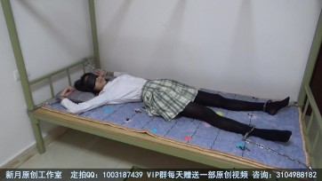 【新月原创】【彩依】JK黑丝大字铐 镣铐福利