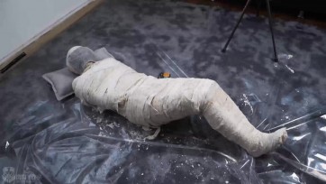 【闪闪工作室】石膏绷带木乃伊 坚硬的牢笼 全程内置入体震动玩具