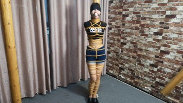 【束缘阁】小艾姆 潇潇 柱子上全身绳缚放置