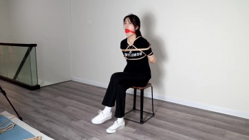 【吴越】又直又细大长腿妹子文静试镜第一集：有点狠的后观音、有点坏的股绳，束手束脚的动态测试，美艳口球、晶莹口水