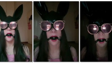 【莎语默】大学生m戴上口球流口水，口水量超多