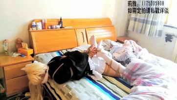 【莉雅】穹(浴衣) COSPLAY 紧缚挣扎，足兆蛋，堵嘴，日式，折腿，白丝
