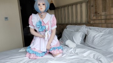 【星河】kigurumi可爱女仆装床上玩耍1