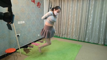 【随心原创】小稚 灰衣五花大绑单腿吊 后手观音和极限驷马
