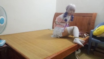 【嗷大喵】康纳cosplay欧式捆绑口球腿缚驷马挠脚心挣扎