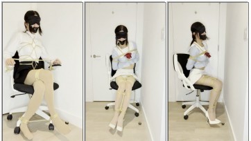 【柯柯原创】老板定拍-逃脱魔术 （JK、OL、肉丝、高跟鞋、椅子固定、挣扎逃脱）