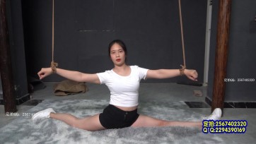 【一绳有你】【麻袋绑匪4】之一字马的老师被强行做各种一字马驷马难度惩罚调侃玩弄致死