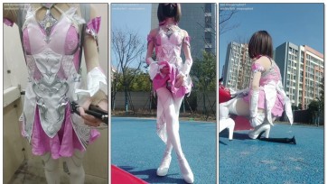 【哈曼哈w】斗罗大陆小舞cos45厘米g塞贞c带g肠外出，野外拔出喷射