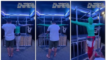 【奴舍】UU体验十字架全包拘束固定