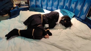 【鬼识】四宫辉夜COS ~ 黑丝JK连衣裙 伪娘束缚TK放置